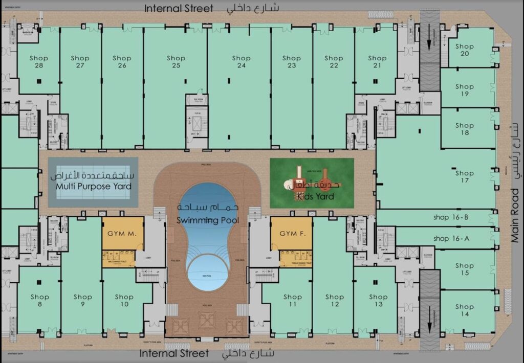 Shops for Rent and Sale in Al Mawaleh at Mazaya Project